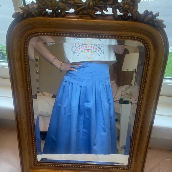 BLUE JCREW MIDI SKIRT— Brand new! - Picture 7 of 10